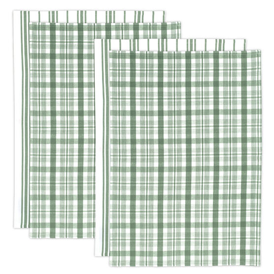 Farmhouse Towel 4pc Set, GREEN, hi-res image number null