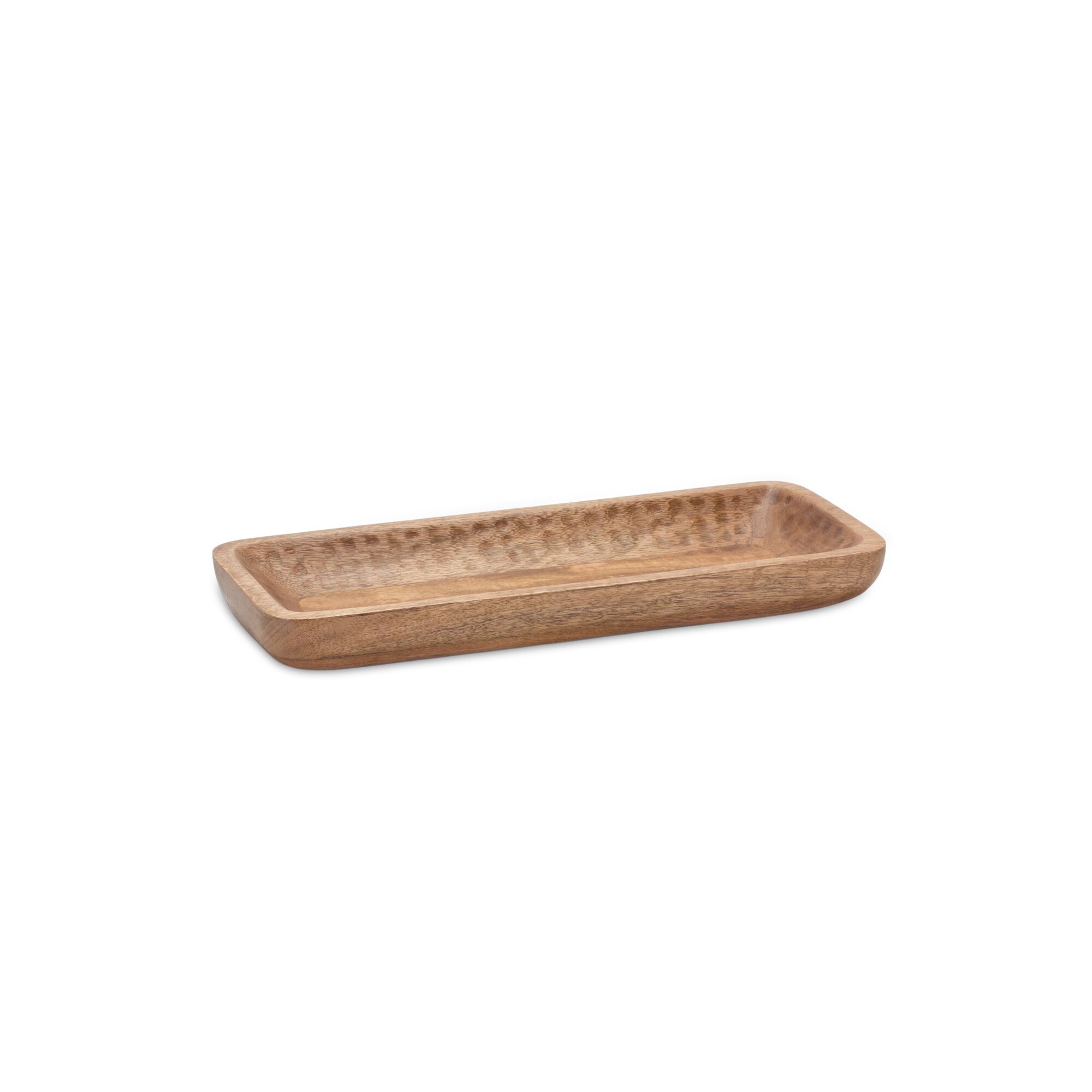 Tray (Set of 2) 18.25 inchesL x 7 inchesW, 27 inchesL x 8.25 inchesW Mango Wood, BROWN, alternate image number 2