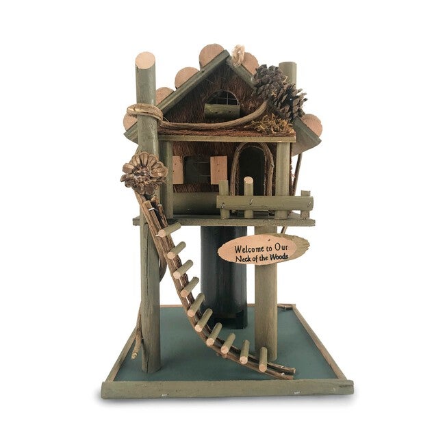 Tree House Bird Feeder, BROWN, hi-res image number null