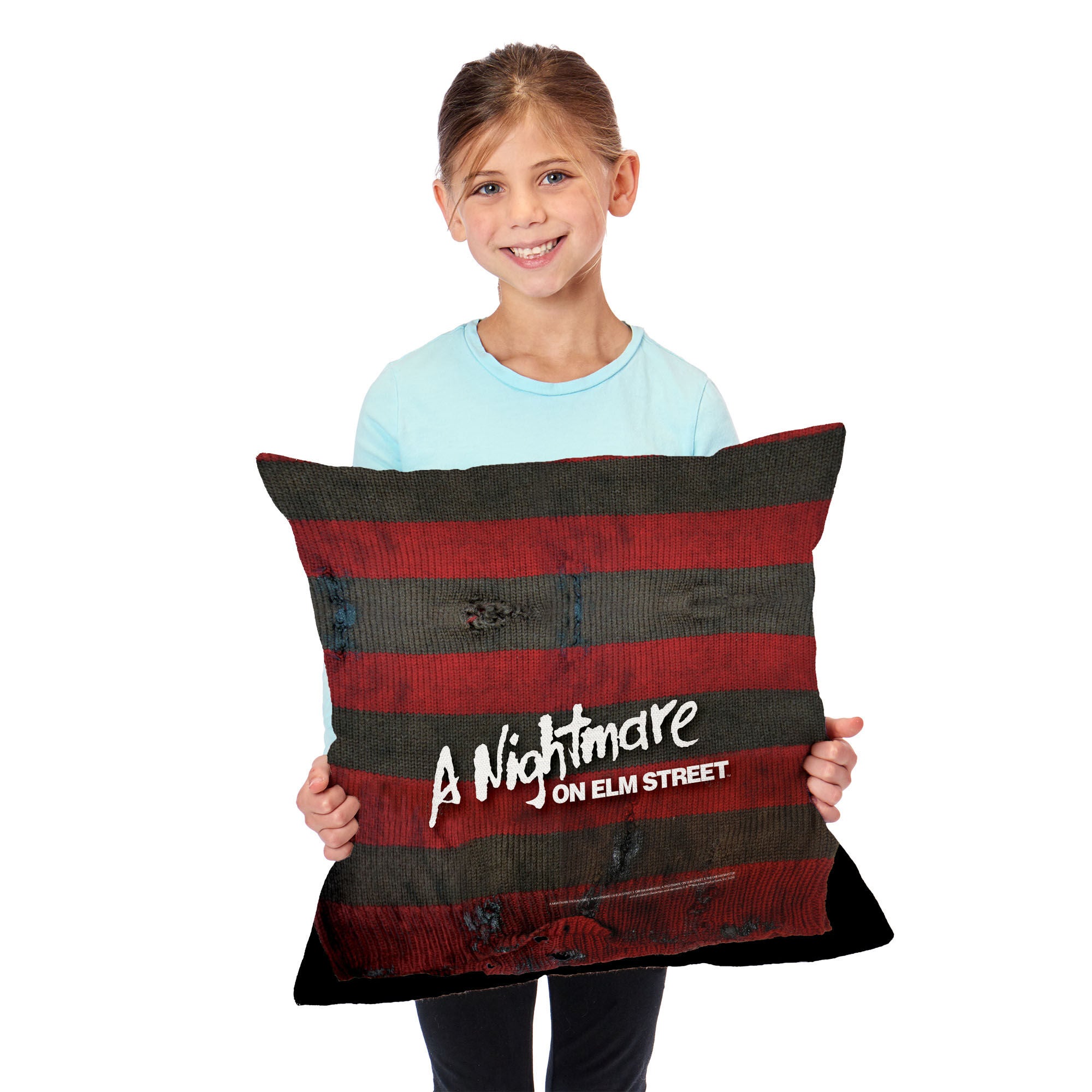Warner Bros. Nightmare on Elm Street Sweater Throw Pillow 18X18 Inches, ELM STREET, alternate image number 2