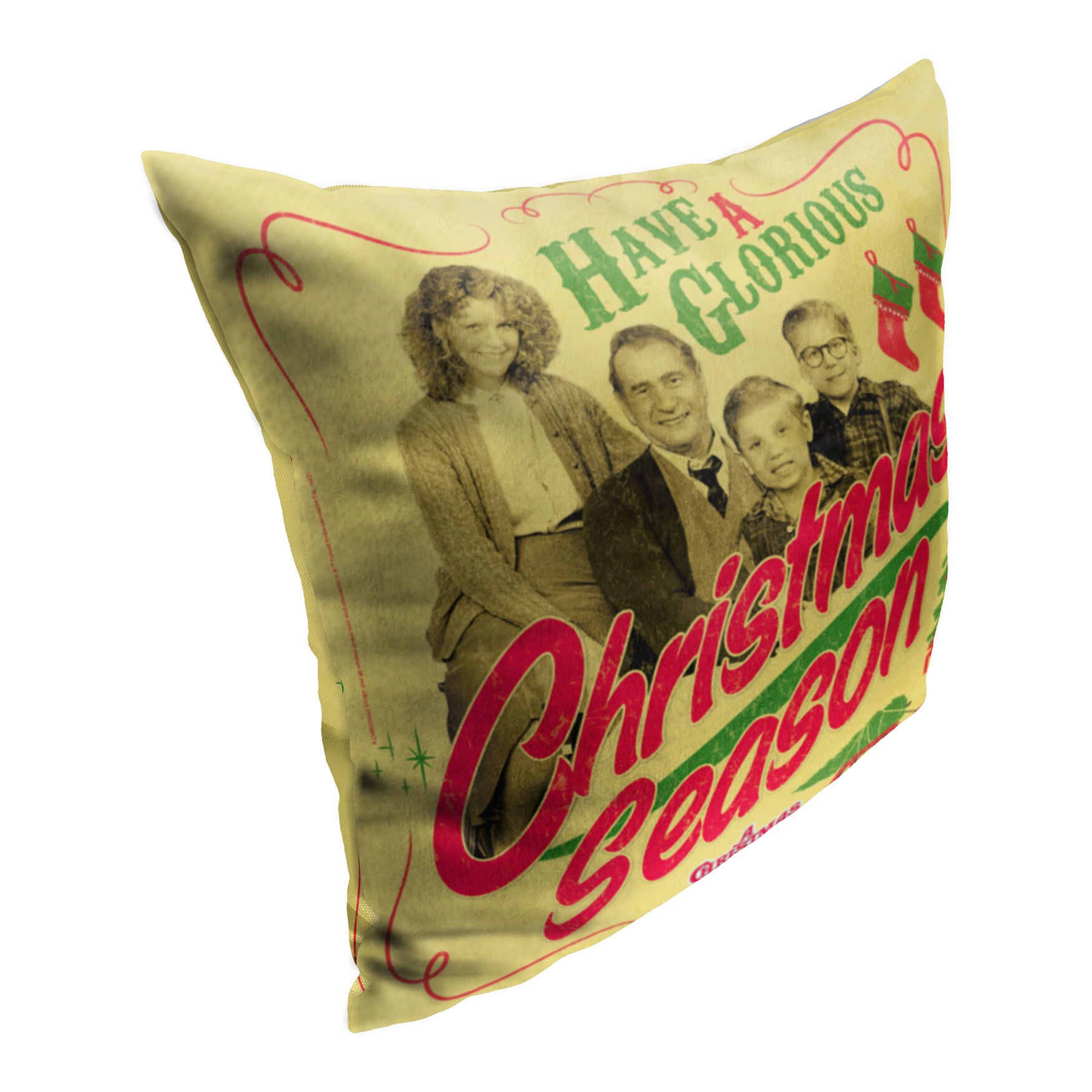 Wb A Christmas Story Glorious Christmas Season Printed Throw Pillow, , on-hover image number 1