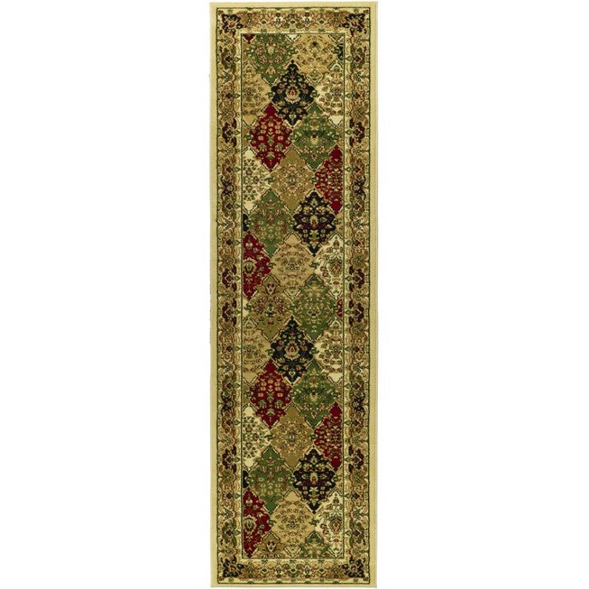 Lyndhurst Multi / Ivory 2'-3 inches X 12' Runner Rug, MULTI IVORY, hi-res image number null
