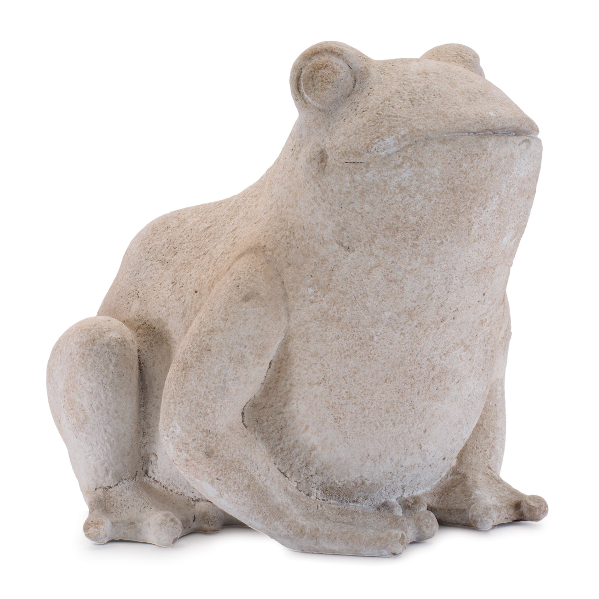 Resin Frog 6INH, BEIGE, alternate image number 1