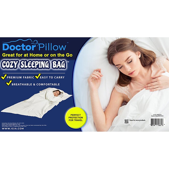 My Sleeping Bag Antimicrobial Fabric Sleeping Bag, WHITE, alternate image number null