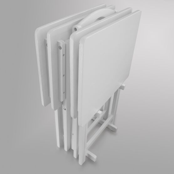 5pcs Tray Table Set - White, , alternate image number null