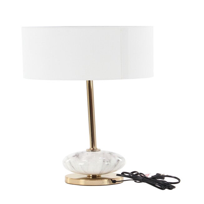 Gold Metal Glam Table Lamp, , alternate image number 3