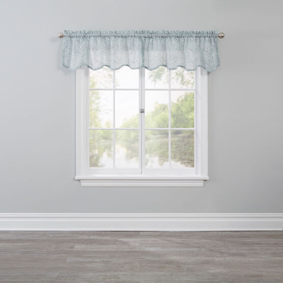 Willow Scalloped Valance, GREEN, hi-res image number null