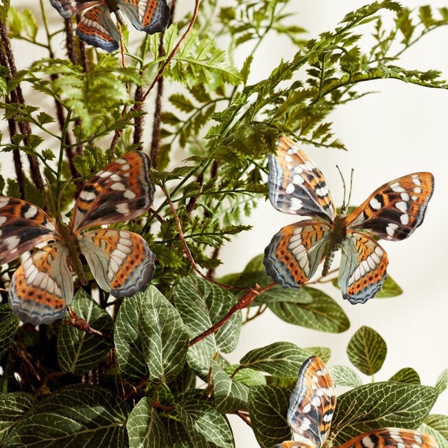 Blue And Orange Wire Butterfly Spray (Set Of 6), , alternate image number 4
