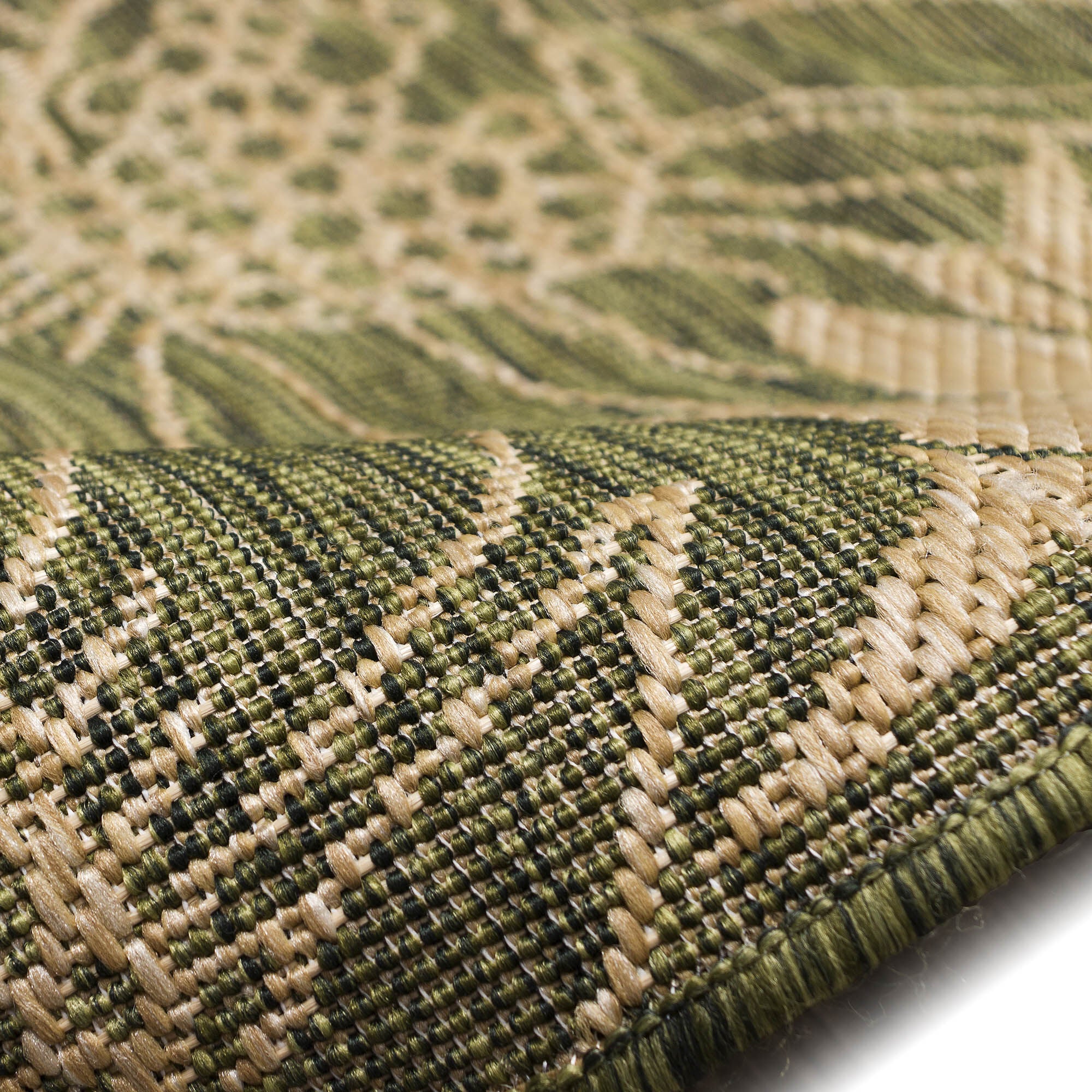 Liora Manne Carmel Sunflower Field Indoor/Outdoor Area Rug Green 4 feet 10 inches x 7 feet 6 inches, GREEN, alternate image number 5