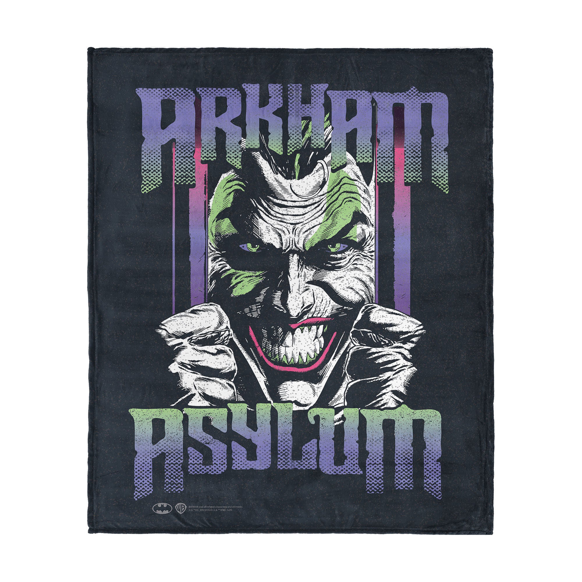 Warner Bros. DC Arkham Asylum Silk Touch Throw Blanket 50x60 Inches, DC ARKHAM, hi-res image number 0