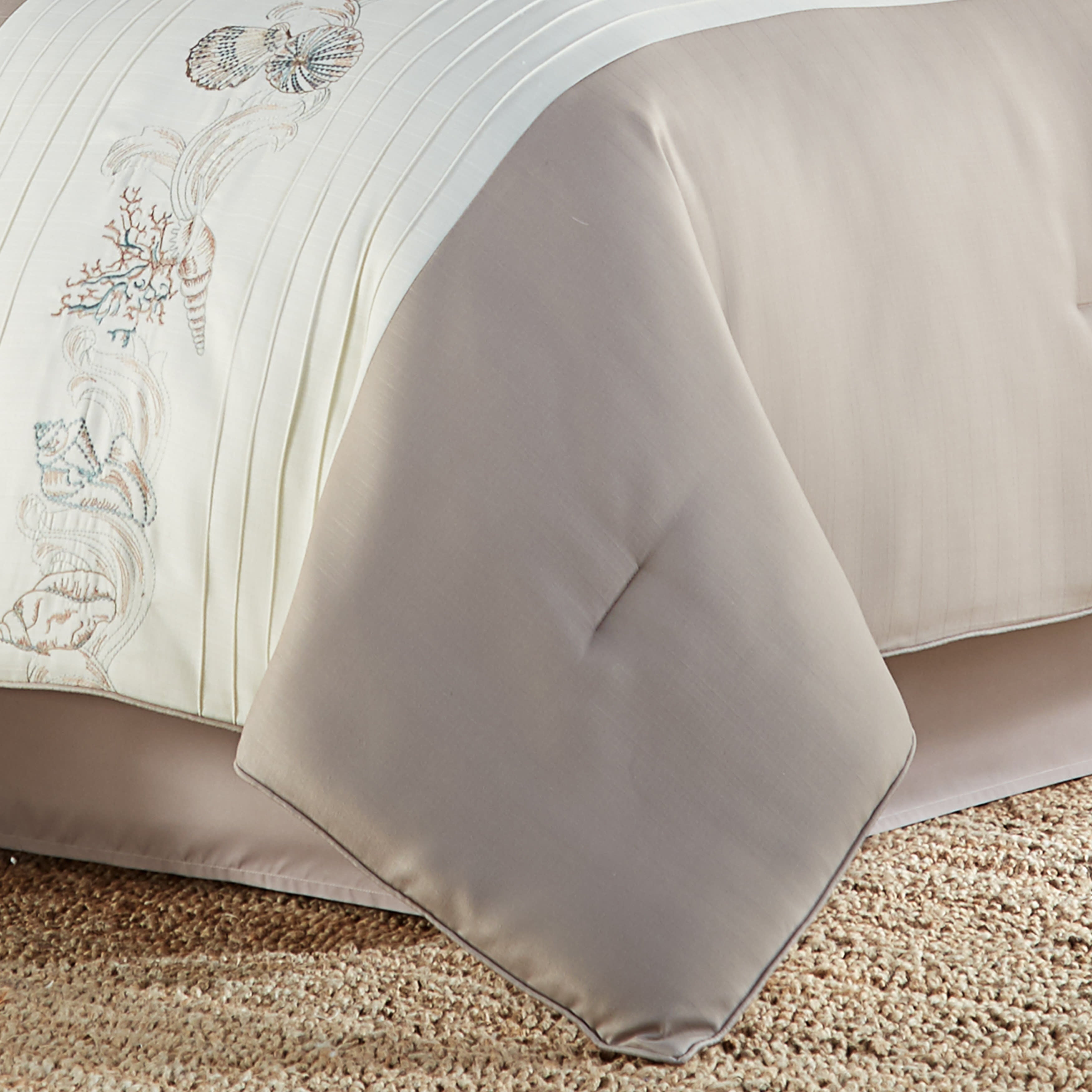 Water'S Edge Natural 4 Piece Comforter Set, NATURAL, alternate image number 1