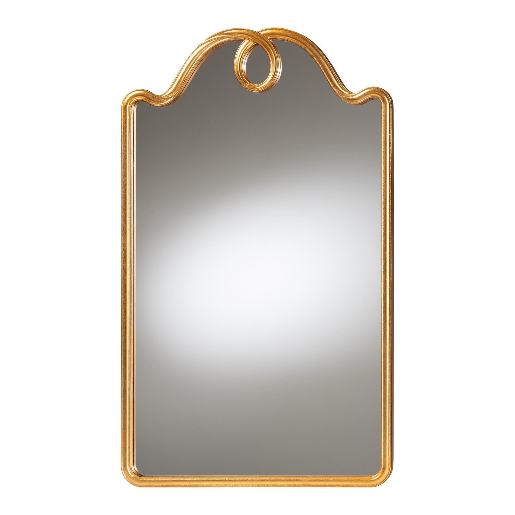 Elian Gold Wall Mirror, GOLD, alternate image number 1