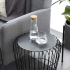 Grey Tin Industrial Outdoor Accent Table, , alternate image number null