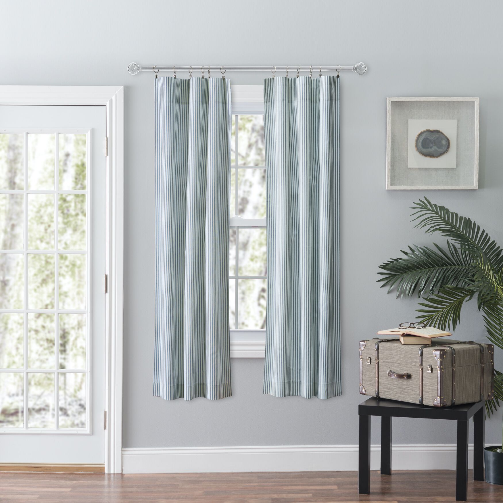 Plaza Stripe Long Length Tailored Pair, BLUE, hi-res image number 0