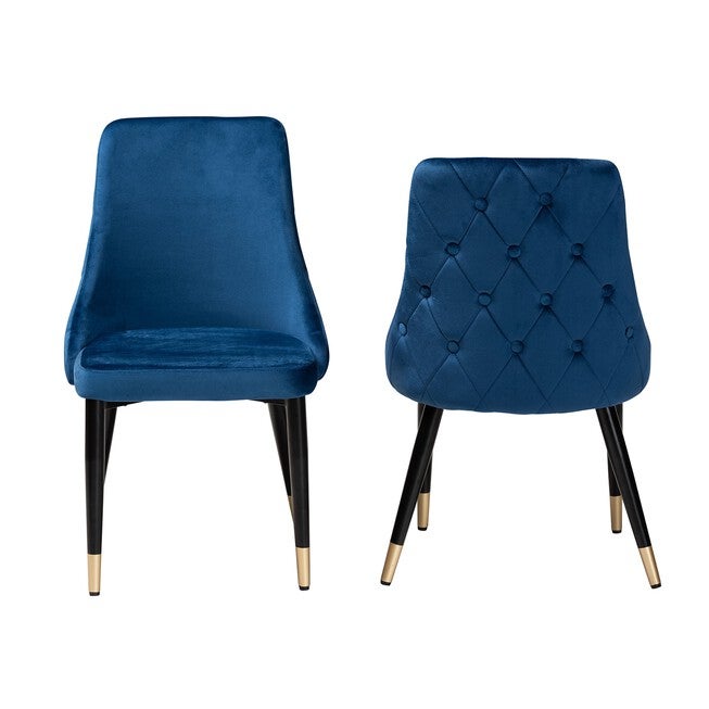 Giada Contemporary Glam And Luxe 2-Piece Dining Chair Set, , on-hover image number null