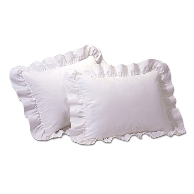 2-Pack Ruffled 65/35 Poly/Cotton Shams, , on-hover image number 1