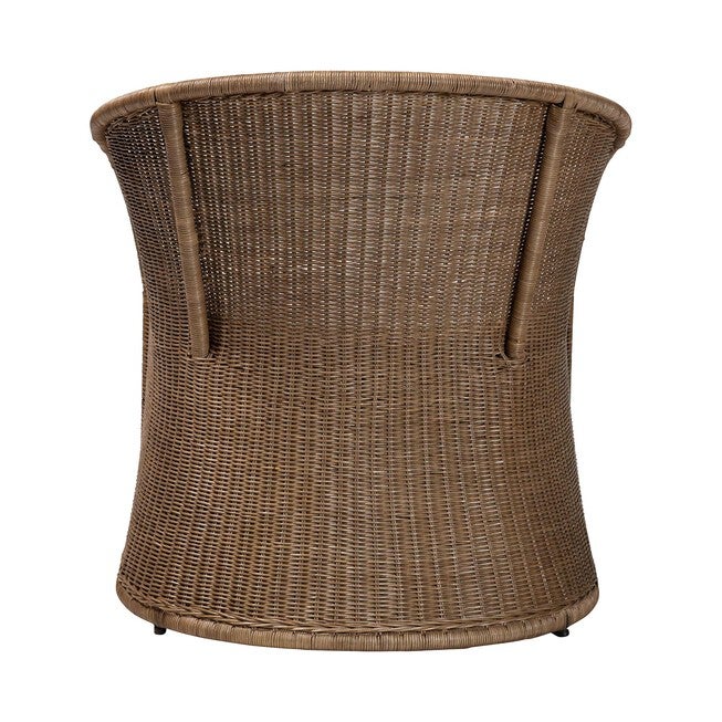 Kintamani Bohemian Greywashed Rattan Accent Chair, GREYWASHED, alternate image number null