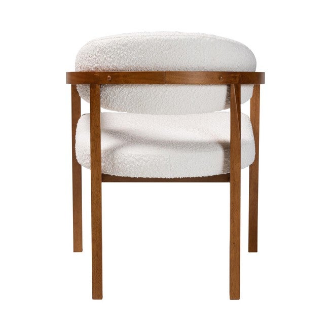Biana Boucle Dining Chair, CREAM, alternate image number null