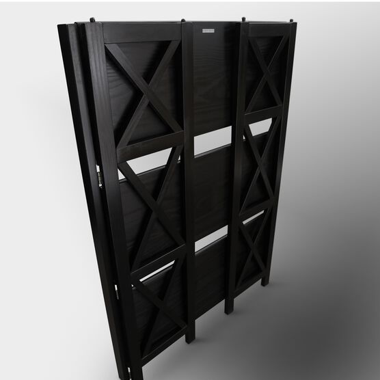 Montego 3-Shelf Folding Bookcase -Black, , alternate image number null