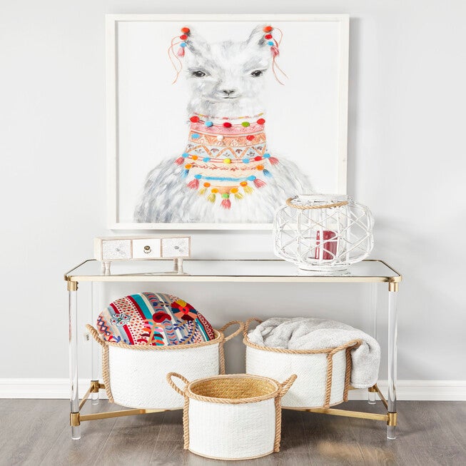 Clear Contemporary Acrylic Console Table, 32 x 44, , alternate image number 8