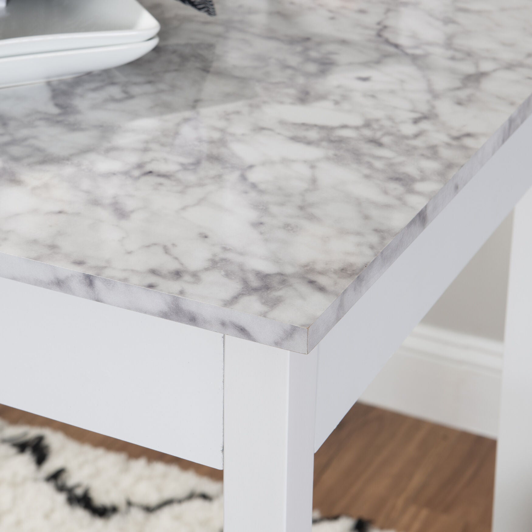 3 Pc Tavern Set With Faux Marble Top, , alternate image number 6