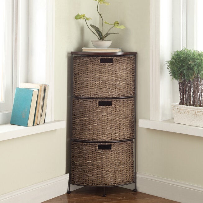 3-Tier Corner Drawer Maize Unit, NATURAL BLACK, hi-res image number null