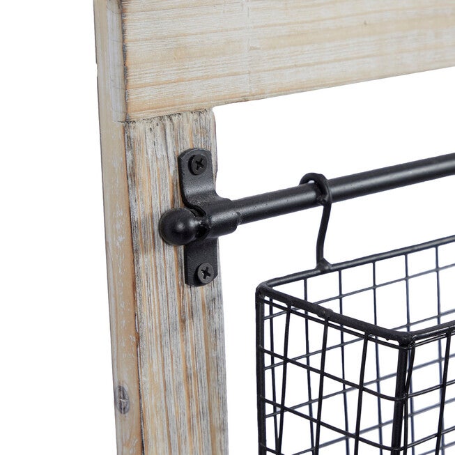 Black Metal Farmhouse Magazine Rack Holder Magazine Rack Holder, , alternate image number null