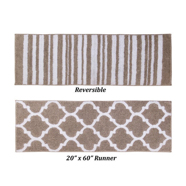 Marrakesh Collection 100% Polyester 20 inches X 60 inches Runner Bath Rug, , alternate image number null