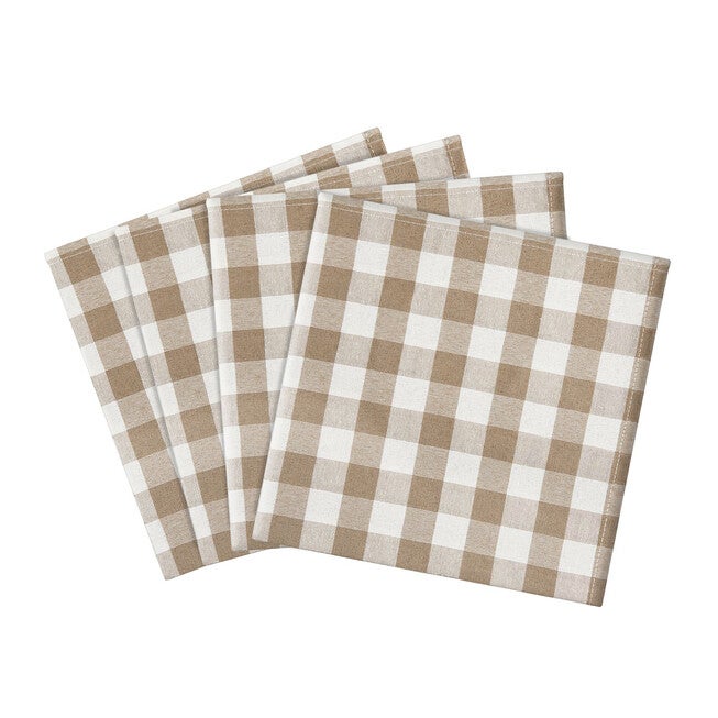 Buffalo Check Dinner Table Napkins Set of Four, , alternate image number 17