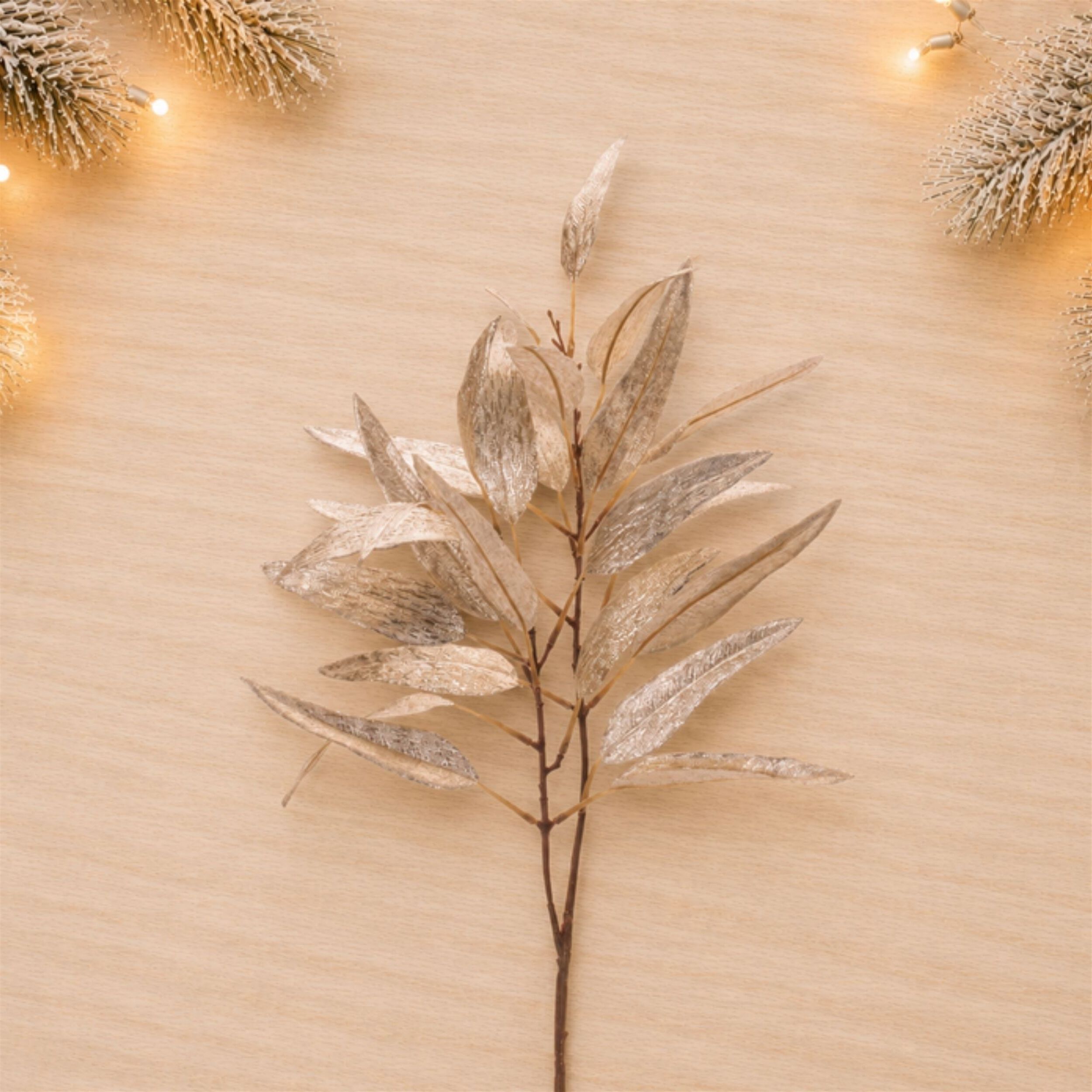 Metallic Leaf Spray (Set of 4), GOLD BROWN, alternate image number 1