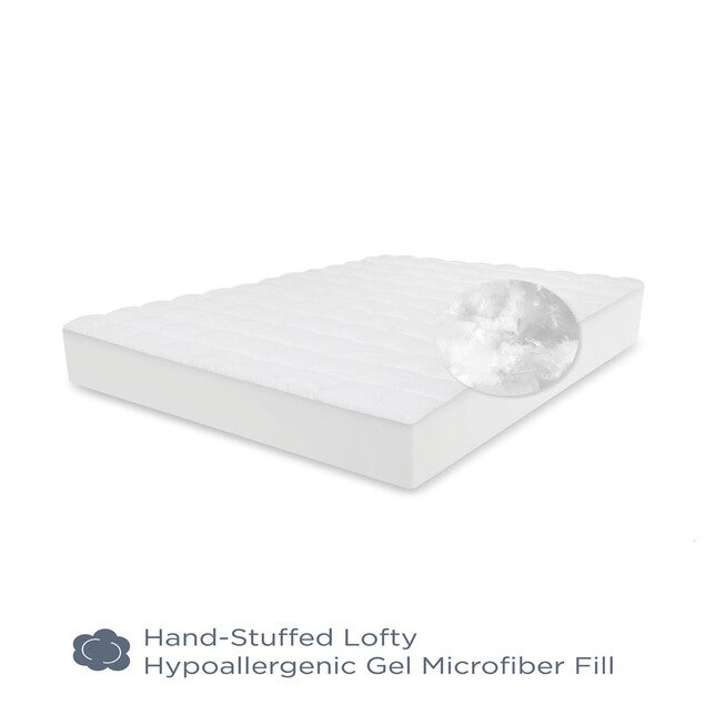 SensorPEDIC Luxury Top Loft Gel Fiber Mattress Pad, , alternate image number 2