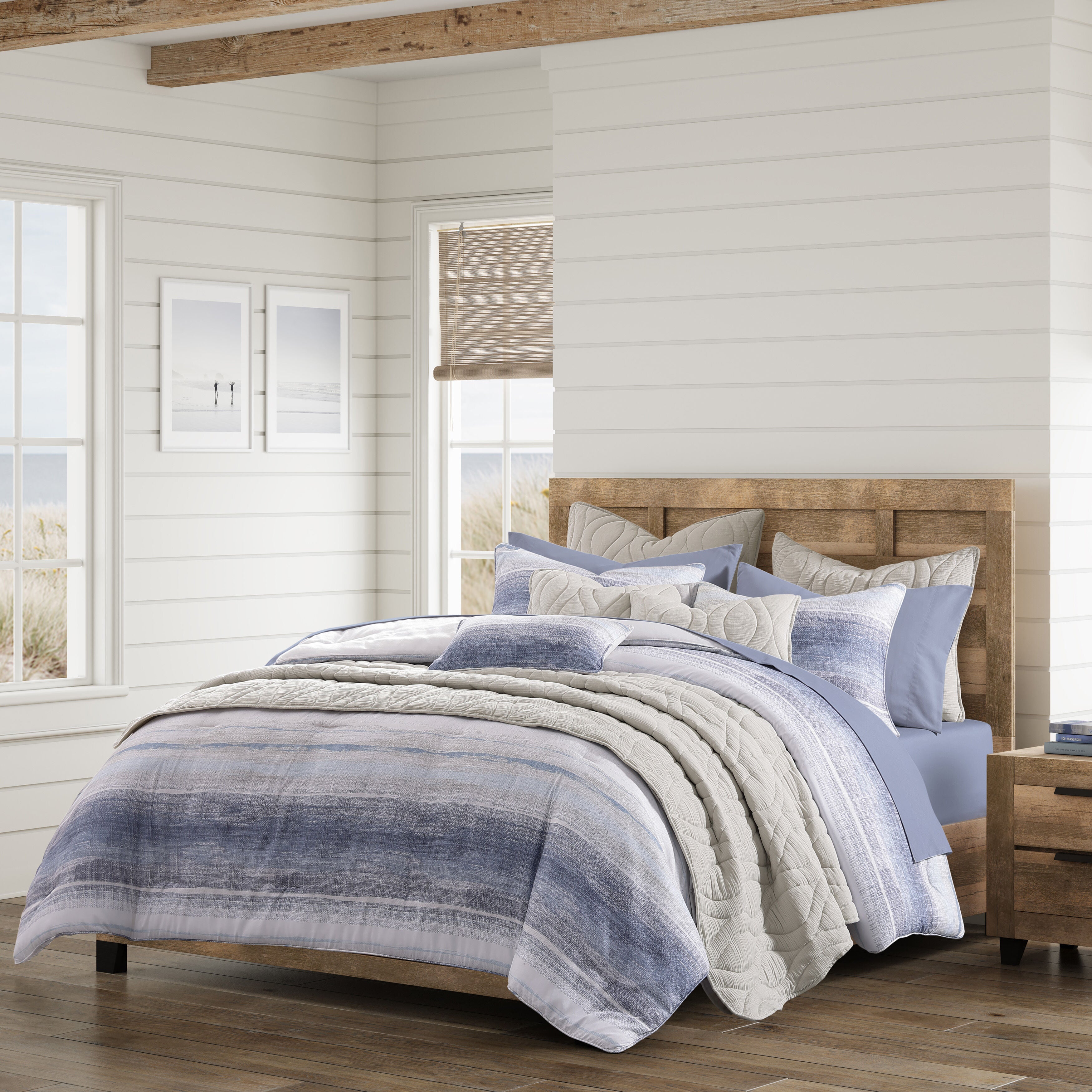 SLATER COMFORTER SET, BLUE, hi-res image number 0