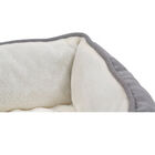 Orthopedic rectangle bolster Pet Bed,Dog Bed, super soft plush, Large 34x24 inches Gray, , alternate image number 2