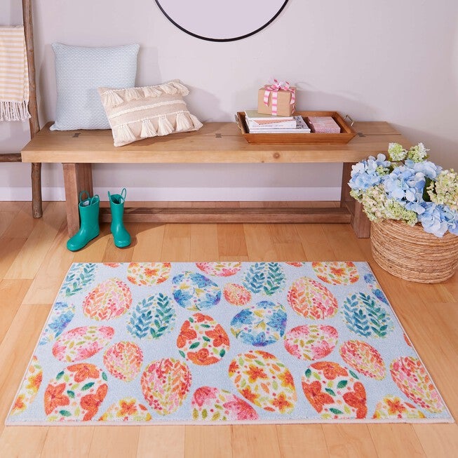 Colorful Eggs Multi Kitchen Rug, , alternate image number 4