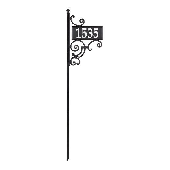 Nite Bright Ironwork Reflective Address Post Sign, , alternate image number null