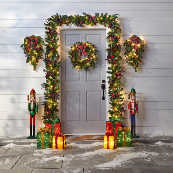 22" Pre-Lit Celeste Wreath, , on-hover image number null