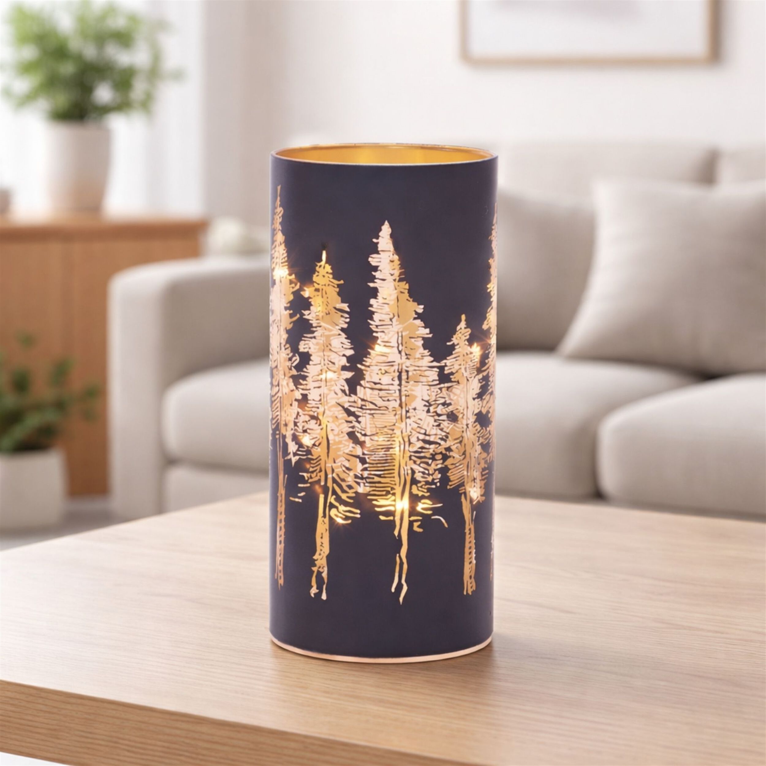 LED Pine Tree Luminary 8 inchesH, BLUE, alternate image number 2