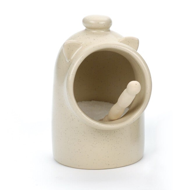 Stoneware Salt Pig - Oat, , alternate image number 5