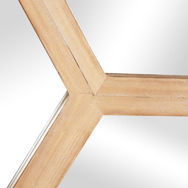 Brown Wood Farmhouse Wall Mirror, , alternate image number 4