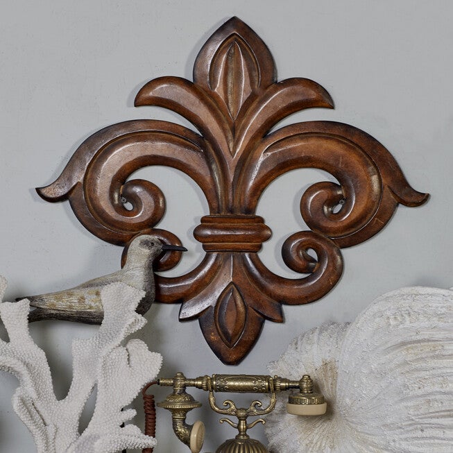 Brown Traditional Ornamental Wood Wall Décor, , alternate image number 8
