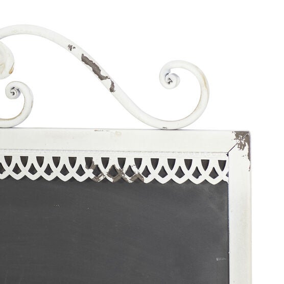 White Farmhouse Abstract Metal Wall Décor, , alternate image number null