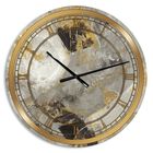 Glam Gold Desert Neutral Glam Wall Clock, , alternate image number 1