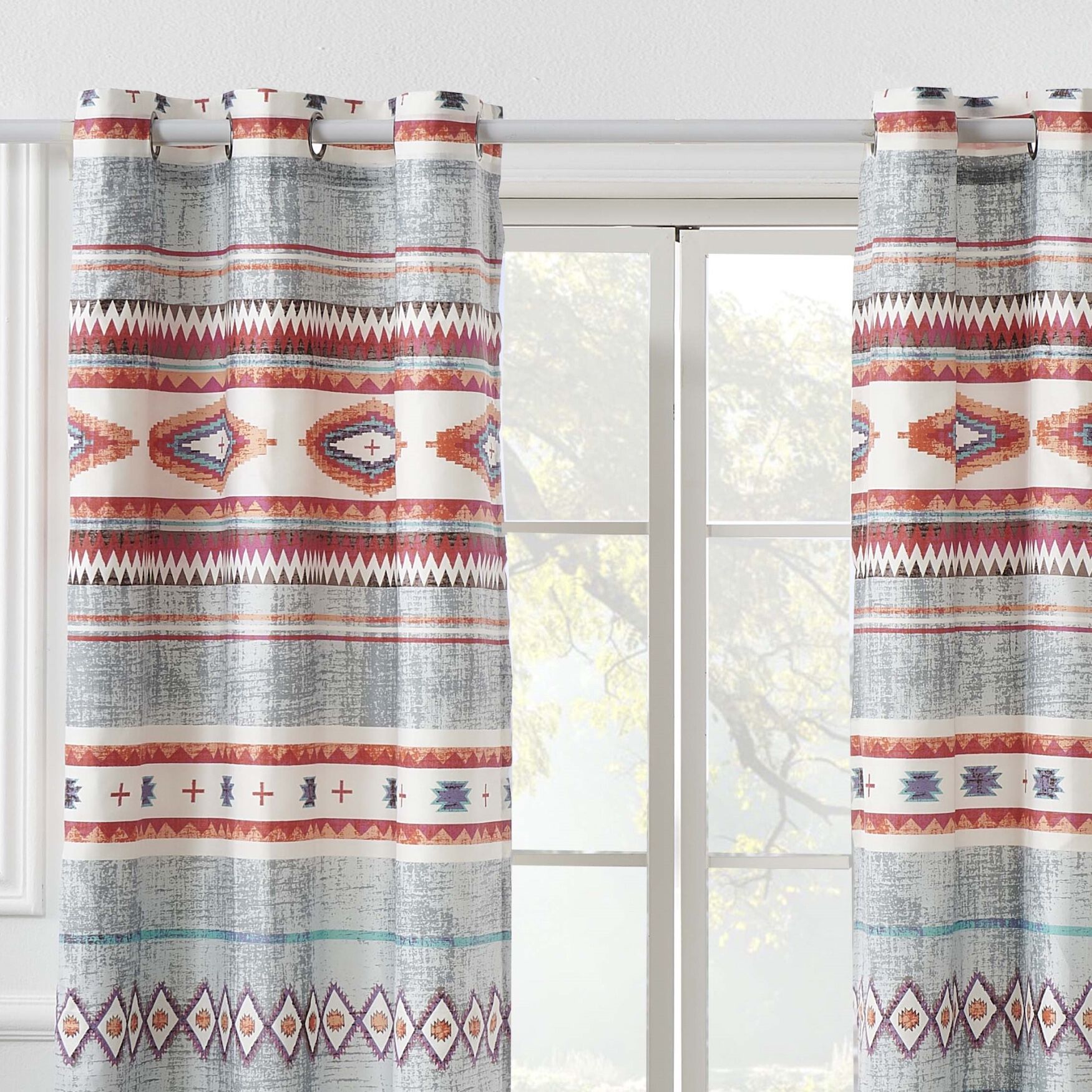 Kiva Window Curtain Panels, Set of 2, 84 inches, , alternate image number 6