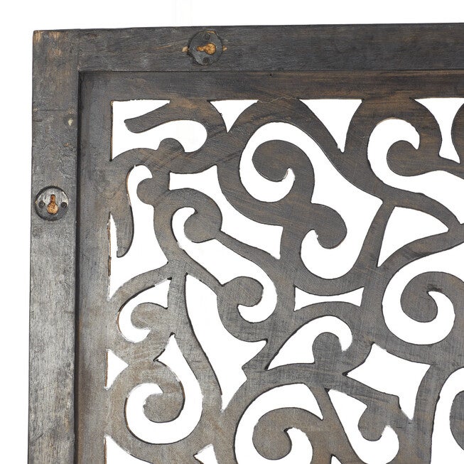 Brown Traditional Ornamental Wood Wall Décor, , on-hover image number null
