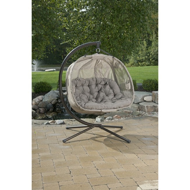 Hanging Pumpkin Patio Chair - Bark, BARK, hi-res image number 0