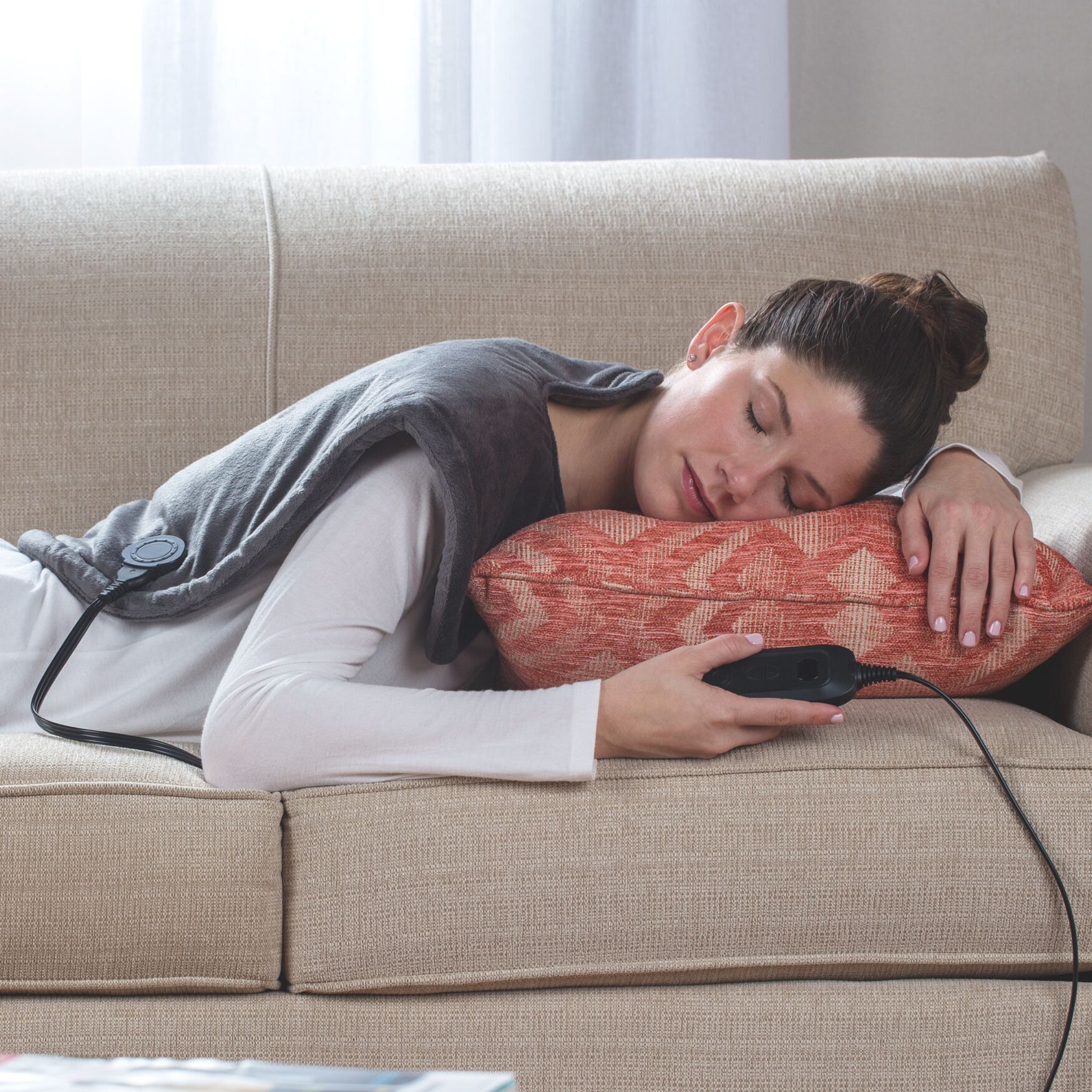 SensorPEDIC Heated Neck and Shoulder Wrap With Digital Controller, , alternate image number 4