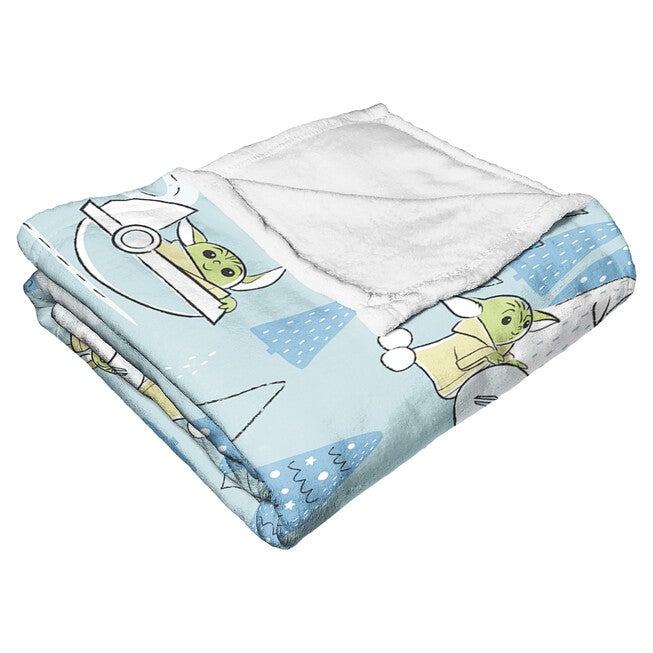 Star Wars: The Mandalorian Winter Wonderland Silk Touch Throw Blanket, , alternate image number null