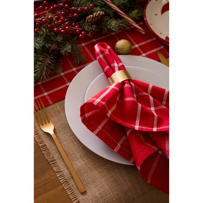 Gold Round Painted Acrylic Napkin Ring, Set of 6, , alternate image number 4