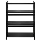 Montego 3-Shelf Folding Bookcase -Black, BLACK, hi-res image number null