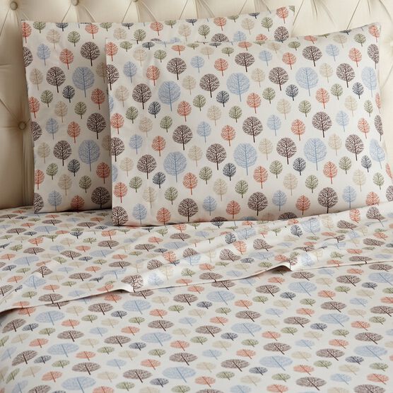 Micro FlannelĀ® Tree Print Sheet Set, FLANNEL, hi-res image number null